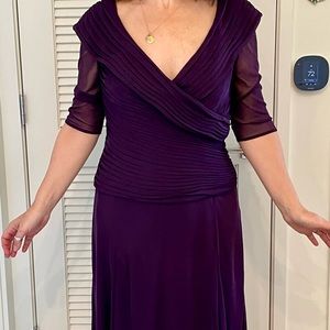 Alex Evenings purple gown